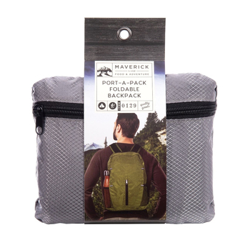 Maverick Port-A-Pack Foldable Camping Backpack Assorted