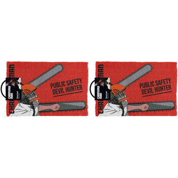 2PK Chainsaw Man Public Safety Devil Hunter Collectors Doormat 60 x 40cm