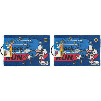 2PK Sonic The Hedgehog Knock and Run Collectors Doormat 61 x 40cm