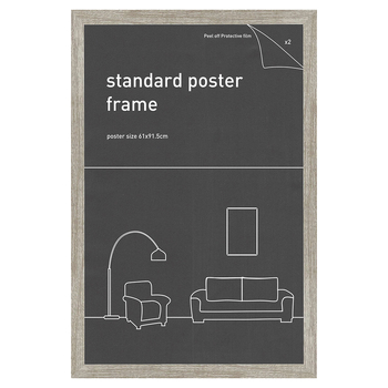 Frames & Hangers Wall Hanging Sleek Maxi Poster Frame Ash 61x91.5cm