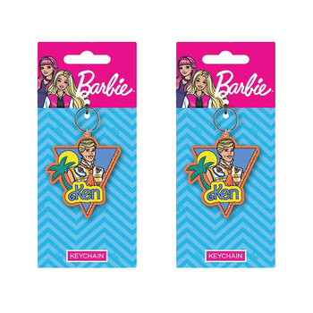 2PK Barbie Retro Ken Soft Rubber PVC Collectable Keyring