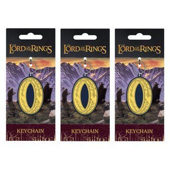 3PK Lord Of The Rings PVC Keyring Bag/Car Key Accessory - The Ring