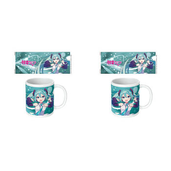 2PK Hatsune Miku Blue Ceramic Mug Coffee/Milk Drinking Cup 9x11cm