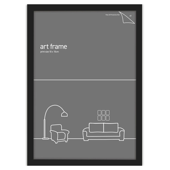 Frames & Hangers 10x15cm Wall Hanging Sleek Picture/Photo/Poster Frame Black