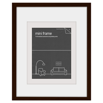 Frames & Hangers Mini Wall Hanging Sleek 21x26cm Postcard Picture Frame Oak