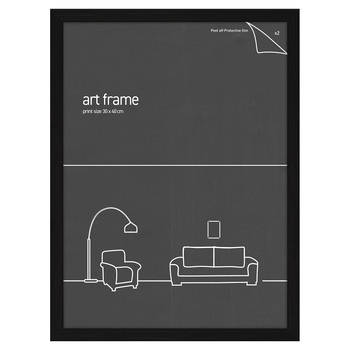 Frames & Hangers Wall Hanging Sleek 30x40cm Picture Poster Frame Black