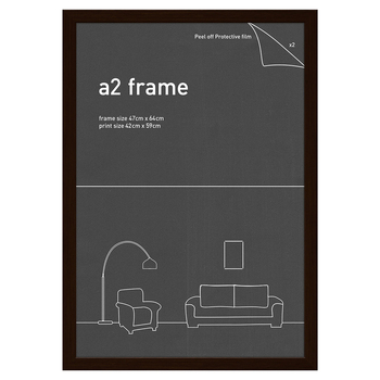Frames & Hangers Wall Hanging Sleek A2 Picture Print Art Frame Rustic Oak