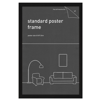 Frames & Hangers Wall Hanging Sleek Maxi Poster Frame Black 61x91.5Cm