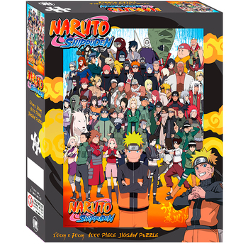 1000pc Naruto Shippuden Multiple Characters Puzzle Shippuden Cast 50x70cm 3y+