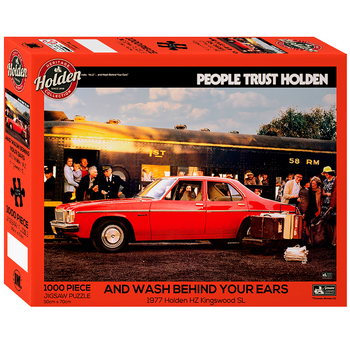 1000pc Holden Kingswood Red Car Themed Jigsaw Puzzle 50x70cm 3y+