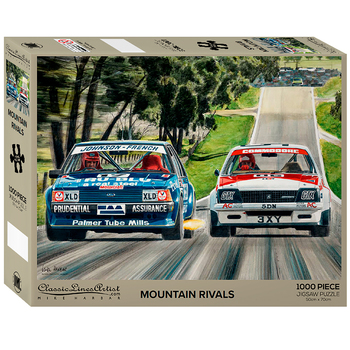 1000pc Ford & Holden Mountain Rivals Themed Jigsaw Puzzle 50x70cm 3y+
