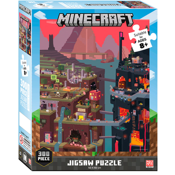 300pc Minecraft World Jigsaw Puzzle 50x70cm 3y+