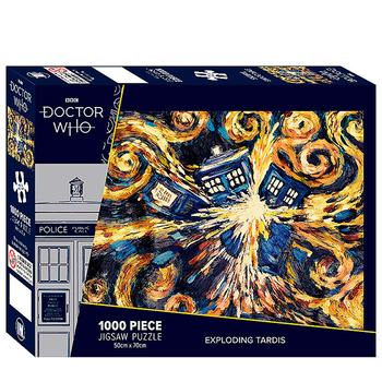 1000pc Doctor Who Exploding Tardis Themed Jigsaw Puzzle 50x70cm 3y+
