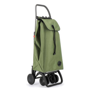 Rolser I-Max Mf 4-Wheel Tour Folding Shopping Trolley 43L - Lime