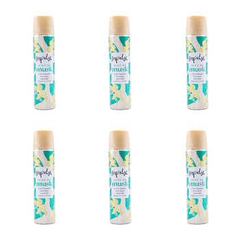 6PK Impulse 75ml Body Spray Hint Of Musk Inspired By Bergamot & Musk