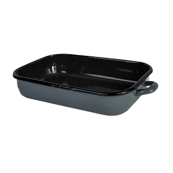 Urban Style Enamelware 3.4L Induction Baking Dish w/ Handles - Grey