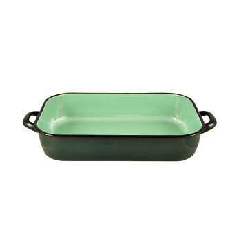 Urban Style Enamelware 4.8L Induction Baking Dish w/ Handles - Green