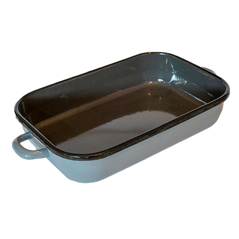 Urban Style Enamelware 6L Induction Baking Dish w/ Handles - Grey