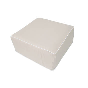 NF Living Outdoor Inflatable Ottoman 60x60x23 Portable Furniture Taupe