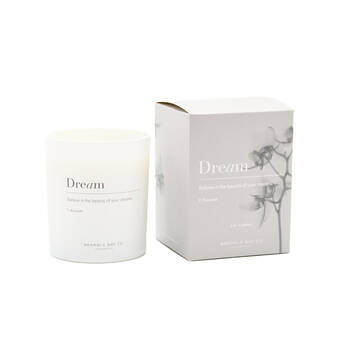 Bramble Bay Dream Candle Vanilla Bean Caramel Espresso Scented Inspirational