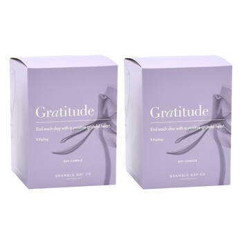 2PK Bramble Bay Gratitude Candle Cassis Pineapple & Honey Scented Inspirational