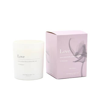 Bramble Bay Love Candle Peony Violet Jasmine and Wild Rose Scented Inspirational
