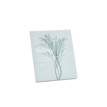 Bramble Bay Inspirational Home Decor Wall Plaque W/ Believe Gandhi Quote Blue 