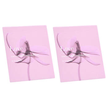 2PK Bramble Bay Inspirational Home Decor Plaque W/ Love Shakespeare Quote Pink