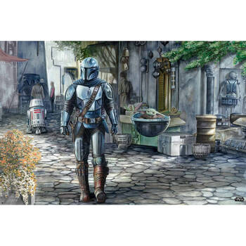 Star Wars Thomas Kinkade Mandalorian Welcome Poster 61 x 91.5cm