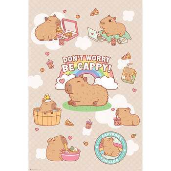 Capybara Collage Regular Children Wall Poster/Print 61 x 91.5cm