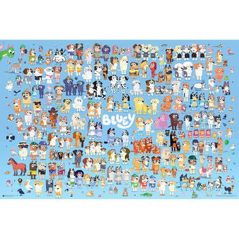Bluey and Friends Characters Regular Wall Poster/Print 61 x 91.5cm