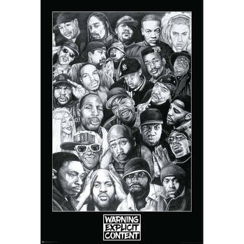 Rap Gods Regular Wall Poster/Print 61 x 91.5cm Black and White
