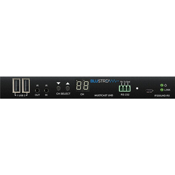 100M IP MULTICAST UHD VIDEO RX 1GB -BI-DIR IR -RS232 -POE