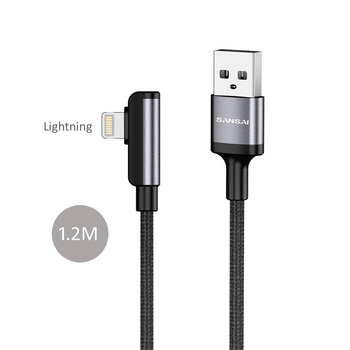 Sansai 8 Pin USB Sync/Charge Cable 1.2M w/ L Connector