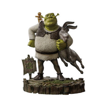 Shrek Donkey & Gingerbread Man Deluxe 1:10 Scale Statue