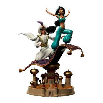 Disney 30x25x25cm Aladdin & Jasmine 1:10 Statue Action Figure