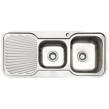 IAG Appliances Right Hand 1&3/4 Bowl Home Sink With Drainer