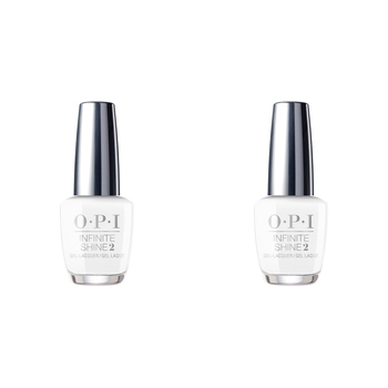 2PK OPI Infinite Shine Long Wear Lacquer Nail Polish Alpine Snow 15ml