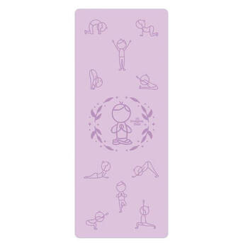 Imagine That Sun Salutation Eco Fitness Exercise Yoga Mat 150x61cm Purple