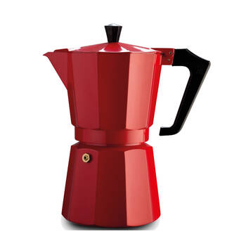 Pezzetti Italexpress Cafetiere 9-Cup Espresso Stovetop Coffee Maker Red