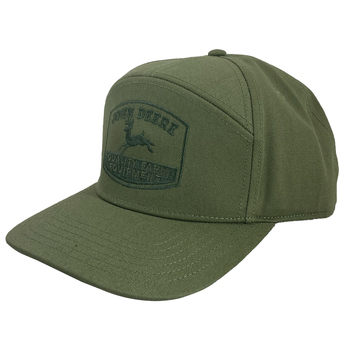 John Deere LP83259-JD Men's Cotton Twill 7 Panel Embroidered Cap/Hat