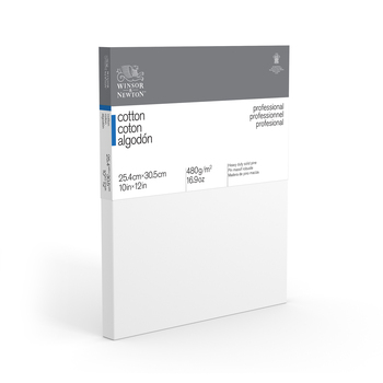 Winsor & Newton Professional 3/4" Thin Edge 10x12" Cotton Canvas - White