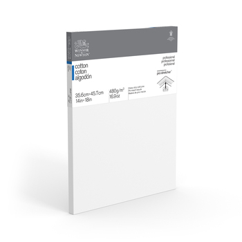 Winsor & Newton Professional 3/4" Thin Edge 14x18" Cotton Canvas - White
