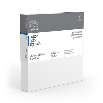 Winsor & Newton Professional 1.5" Thick Edge 10x10" Cotton Canvas - White
