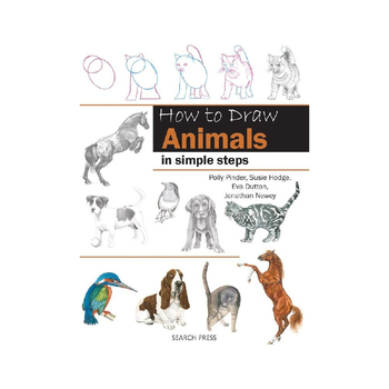 Search Press How To Draw Animals In Simple Steps Paperback Book 288-pages