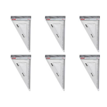 6PK Kent Set Square 260mm 60 Deg Home/School Drawing/Design