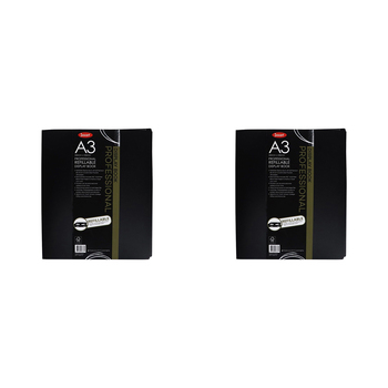 2PK Jasart A3 Professional Refillable Display Book - 20 Pockets