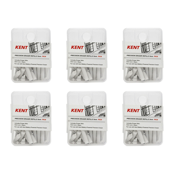 6x 30pc Kent Precision Eraser Refills 5mm Home/School Drawing/Design