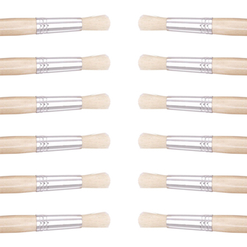 12PK Jasart Hog Bristle Series 582 Round Brush - Size 11
