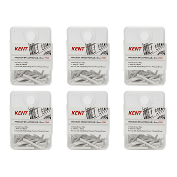6x 40pc Kent Precision Eraser Refills 2.3mm Home/School Drawing/Design